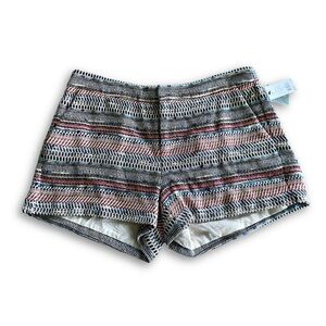 Joie Merci Knit Cotton Tailored Shorts Woven Boho Festival Euro Summer Size 10